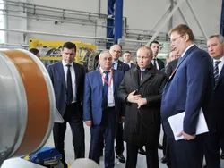 Путин дал старт испытаниям газотурбинного агрегата в Рыбинске