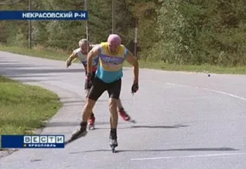 Некрасовский марафон на лыжероллерах выиграли Медведев и Яковлева