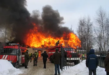 В пятницу сгорел магазин Бигам