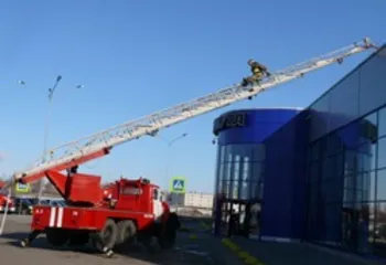 26 марта в гипермаркете «К-РАУТА» состоялась тренировка по тушению пожара