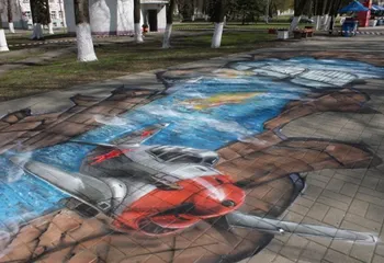 Ко Дню Победы в Ярославле создали 3D-инсталляцию у Вечного огня