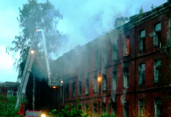 В Красноперекопском районе произошёл крупный пожар в историческом здании