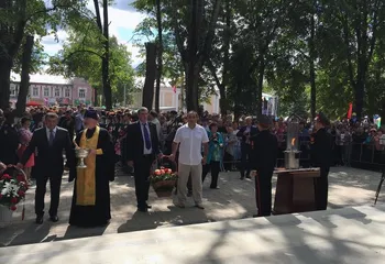 Впервые за всю историю Гаврилов-Яма в городе зажжён Вечный огонь