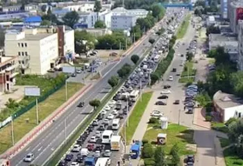 Ремонт Московского проспекта вызвал огромный дорожный затор