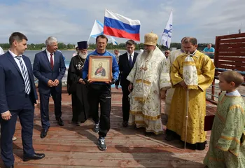 В Рыбинск прибыл водный крестный ход из Кронштадта