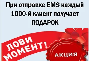 При отправке EMS каждый тысячный клиент получит подарок от Почты России