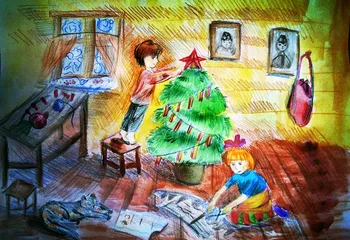 Тысячи школьников нарисовали свою «Ёлку Победы»: завершился прием работ на конкурс детских рисунков