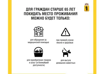 Губернатор Ярославской области ввел обязательный режим самоизоляции для пожилых граждан