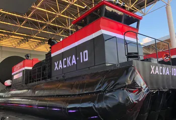 На Рыбинской верфи готовят к запуску судно на воздушной подушке «Хаска-10»