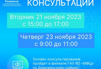 Онлайн - консультации Ярославского Росреестра в Дзержинском МФЦ