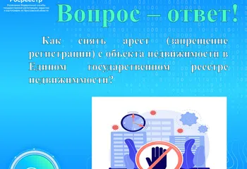 Как снять арест (запрещение регистрации) с объекта недвижимости в Едином государственном реестре недвижимости?