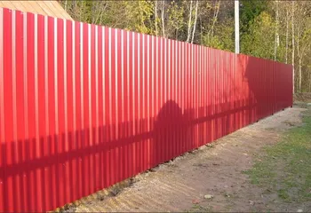 УСТАНОВКА ЗАБОРА ИЗ ПРОФНАСТИЛА   (ПРОФЛИСТА)