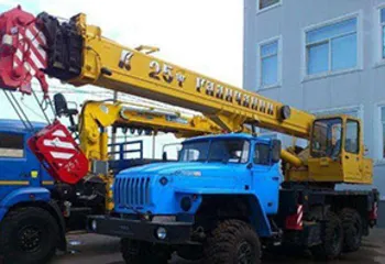 Аренда автокрана вездехода 25 тонн