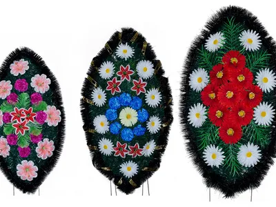 Венки искусственные от 0,7 до 1,2 м