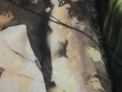 Шифон 100% шелк принт лилии