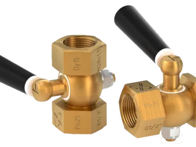 Кран трехходовой пробковый натяжной для манометра Физтех