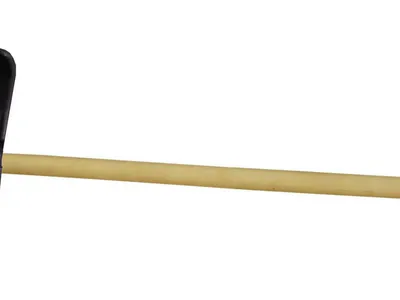 Лопата снеговая с дерев. черенком и V-ручкой 430х490мм