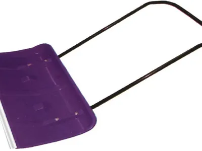 Лопата (движок) на колёсиках №8 в сборе с металлической ручкой 820х450