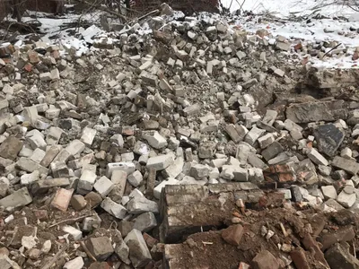 Лом, бой кирпича, бетона, битый кирпич, бетон