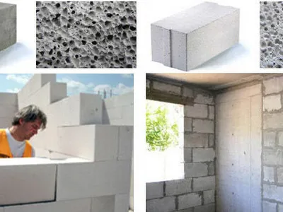 Тип газобетона, укладка газобетонных блоков 