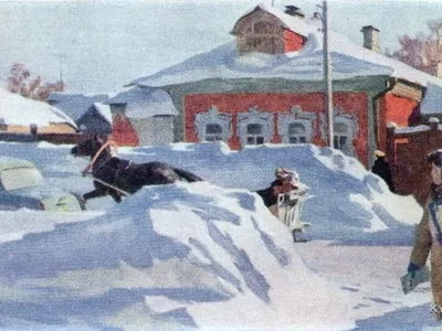 «Снежная зима», Василий Басов