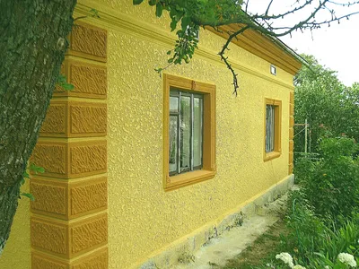 ОТДЕЛКА ФАСАДА ДЕКОРАТИВНОЙ  ШТУКАТУРКОЙ