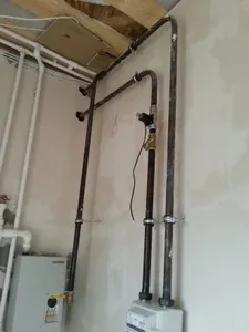 Внутренняя разводка со счетчиком ВК