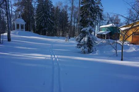 Музей-усадьба дворян Леонтьевых: зимние виды