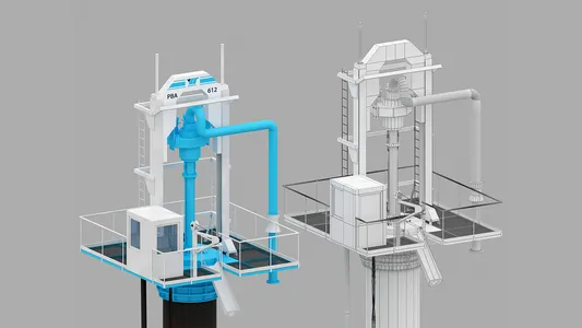 3d-модель буровой установки для видеоролика