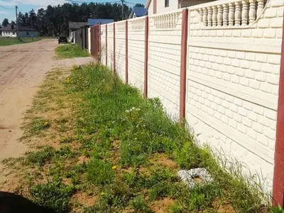 Бетонные заборы