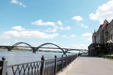 Рыбинский мост через Волгу